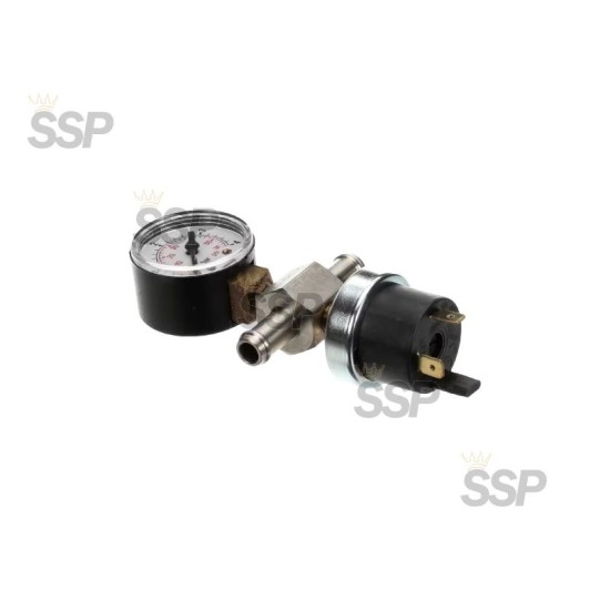 Pressure switch with manometer