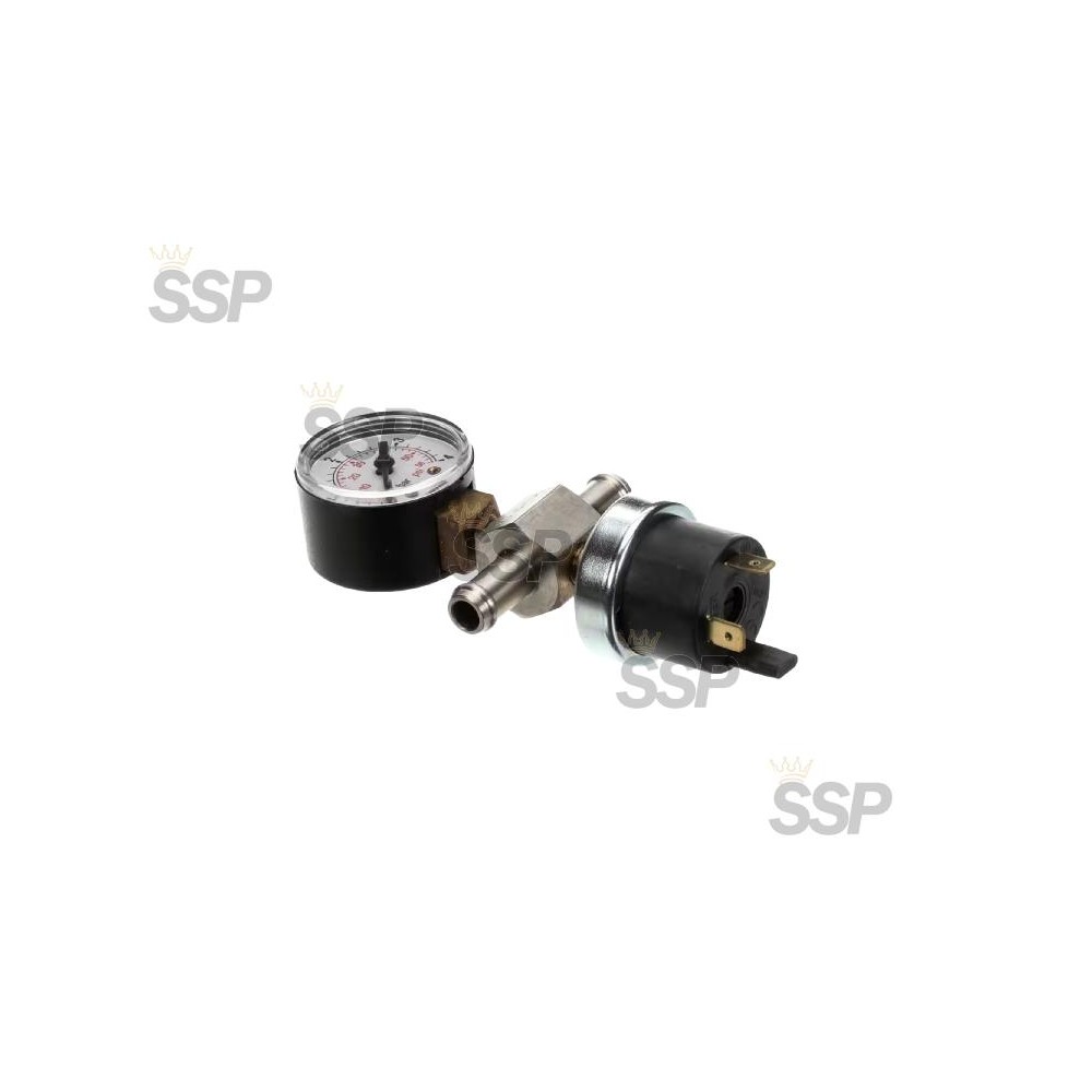 Pressure switch with manometer