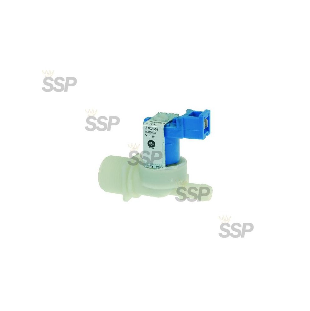 Solenoid valve 1 ways 180°   10,50 mm  230V 50/60Hz