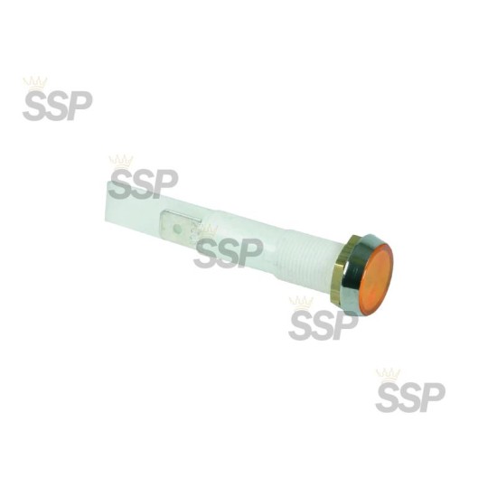 LAMPADA SPIA GIALLA Ø 15 MM 230V